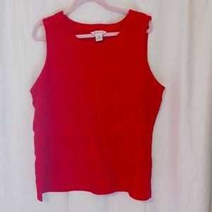 Sleeveless cotton blend top